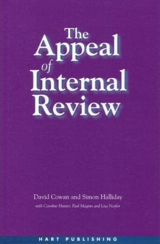 Cover of The appeal of internal review by Cowan, David