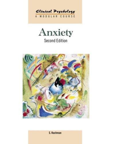 Cover of Anxiety by Stanley Rachman