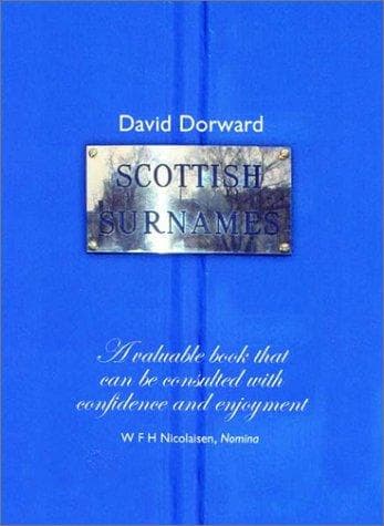 Cover of Scottish surnames by David Dorward