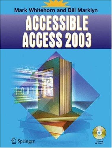 Cover of Accessible access 2003 by Mark Whitehorn