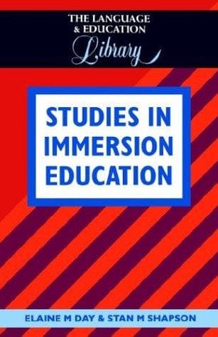 Cover of Studies in immersion education by Elaine Mellen Day