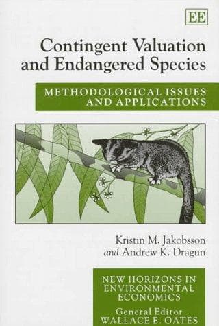 Cover of Contingent valuation and endangered species by Kristin M. Jakobsson