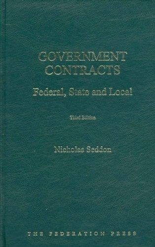 Cover of Government contracts by Nicholas Seddon