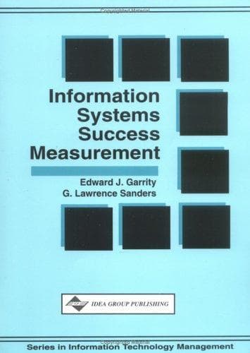 Cover of Information systems success measurement by Edward J. Garrity