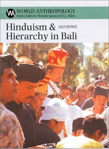 Cover of Hinduism & hierarchy in Bali by Leo Howe