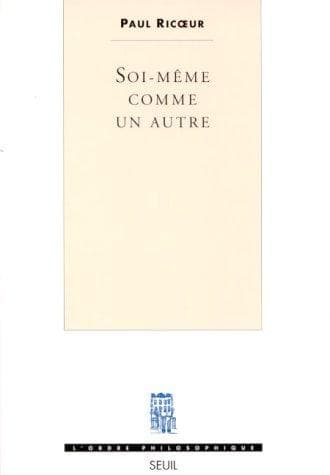 Cover of Soi-même comme un autre by Paul Ricœur