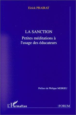 Cover of La sanction by Eirick Prairat