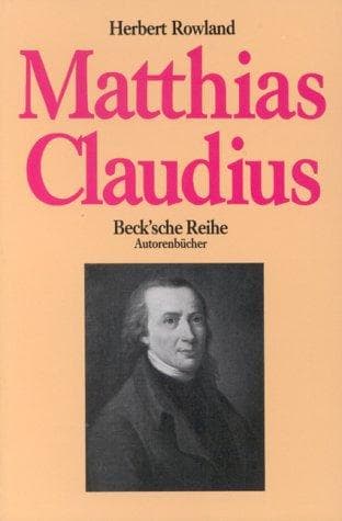 Cover of Matthias Claudius by Herbert Rowland