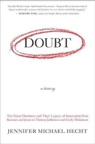 Cover of Doubt: A History by Jennifer Hecht