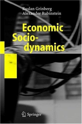 Cover of Economic sociodynamics by Ruslan Grinberg