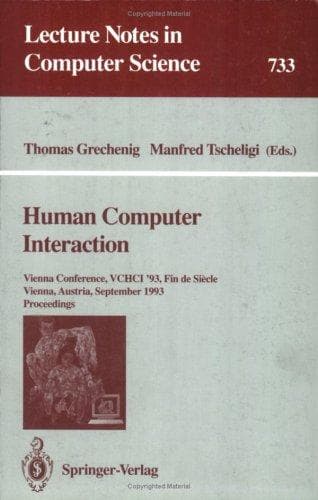 Cover of Human computer interaction by VCHCI '93 (1993 Vienna, Austria)