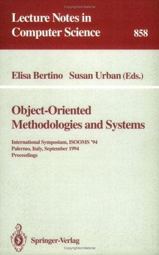 Cover of Object-oriented methodologies and systems by ISOOMS '94 (1994 Palermo, Italy)