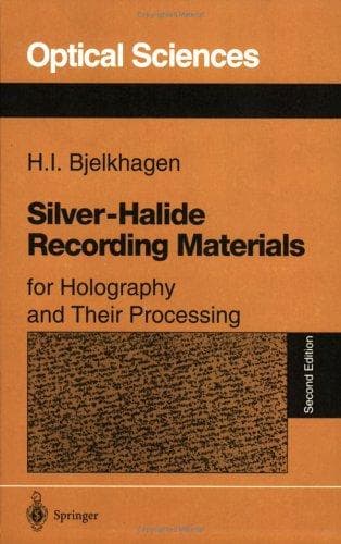 Cover of Silver-halide recording materials by Hans I. Bjelkhagen
