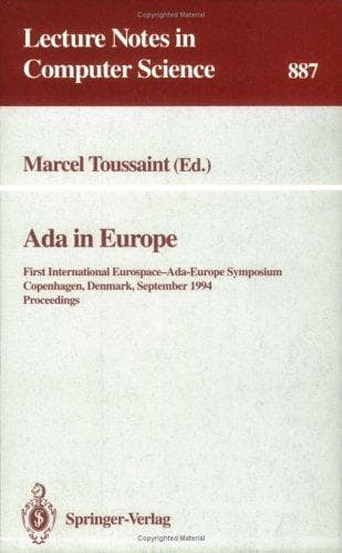 Cover of Ada in Europe by International Eurospace-Ada-Europe Symposium (1st 1994 Copenhagen, Denmark)