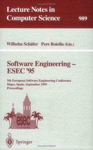 Cover of Software engineering--ESEC '95 by European Software Engineering Conference (5th 1995 Sitges, Spain)