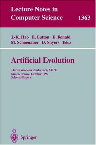 Cover of Artificial evolution by AE '97 (1997 Nîmes, France)