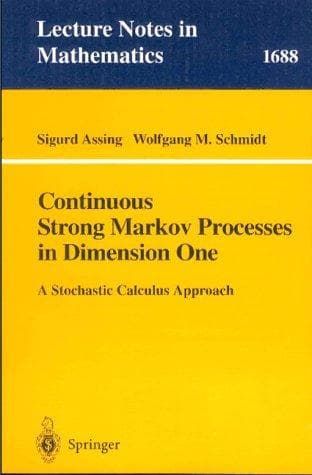 Cover of Continuous strong Markov processes in dimension one by Sigurd Assing