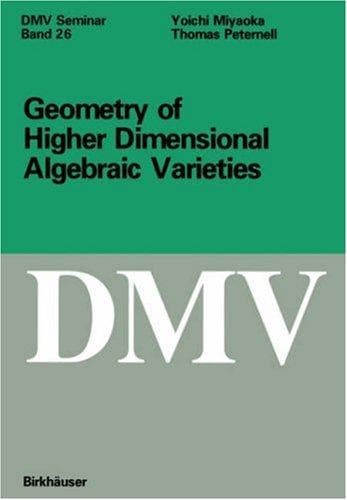 Cover of Geometry of higher dimensional algebraic varieties by Yoichi Miyaoka