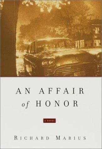 Cover of An affair of honor by Richard Marius