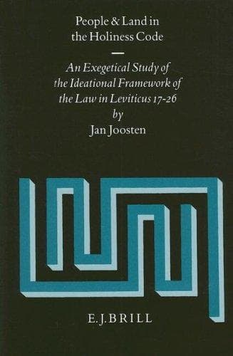 Cover of People and land in the holiness code by Jan Joosten