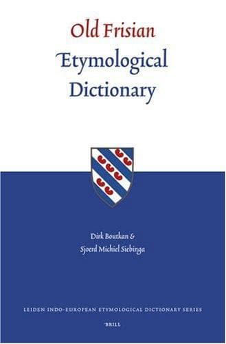 Cover of Old Frisian etymological dictionary by Dirk Boutkan