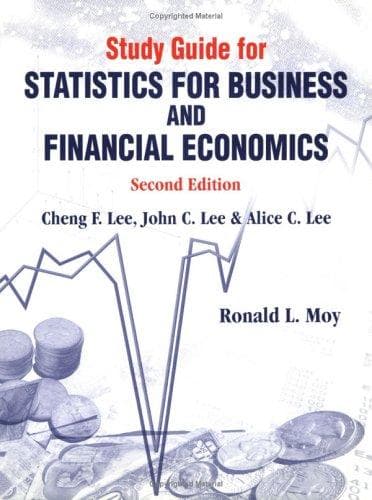 Cover of Study Guide for Statistics for Business & Financial Economics by Ronald L. Moy