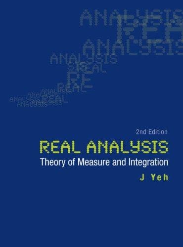 Cover of Real Analysis by J. Yeh
