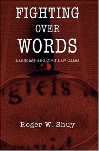 Cover of Fighting over words by Roger W. Shuy