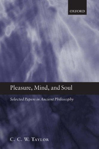 Cover of Pleasure, Mind, and Soul by C. C. W. Taylor