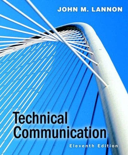 Cover of Technical Communication (11th Edition) (MyTechCommLab Series) by John M. Lannon