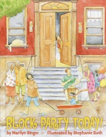Cover of Block party today! by Marilyn Singer