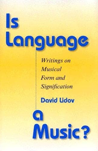 Cover of Is Language a Music? by David Lidov