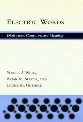 Cover of Electric words by Yorick Wilks