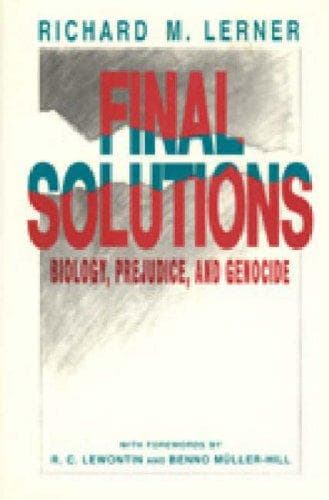 Cover of Final solutions by Richard M. Lerner