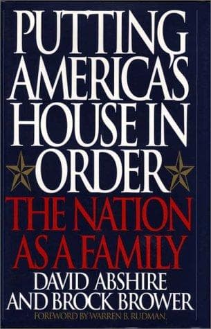 Cover of Putting America's house in order by David M. Abshire