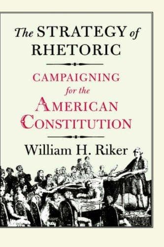 Cover of The strategy of rhetoric by William H. Riker