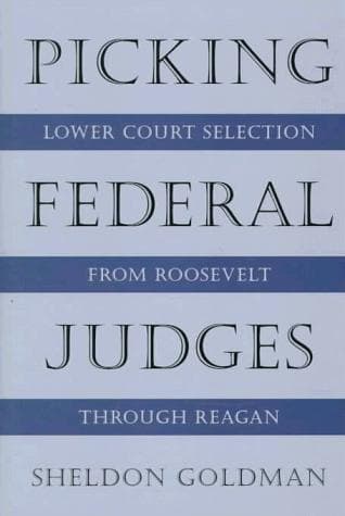 Cover of Picking federal judges by Sheldon Goldman