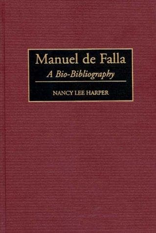Cover of Manuel de Falla by Nancy Lee Harper