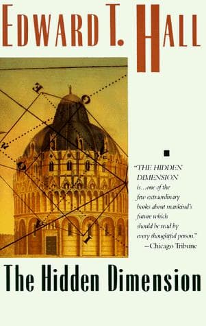 Cover of The hidden dimension by Edward Twitchell Hall