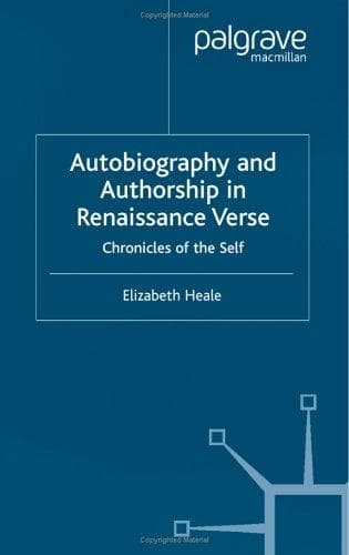 Cover of Autobiography and authorship in Renaissance verse by Elizabeth Heale