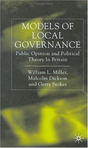 Cover of Models of local governance by William Lockley Miller