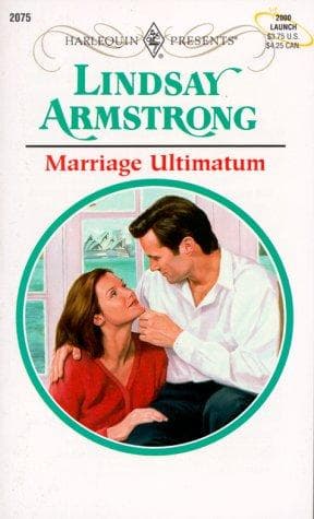 Cover of Marriage Ultimatum by Lindsay Armstrong