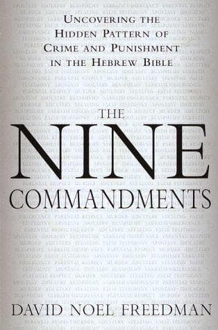 Cover of The nine commandments by David Noel Freedman