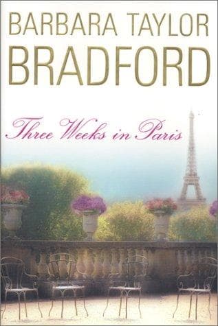Cover of Three weeks in Paris by Barbara Taylor Bradford