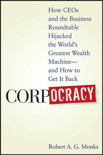 Cover of Corpocracy by Robert A. G. Monks