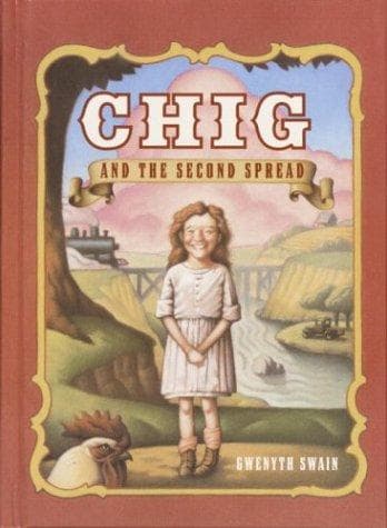 Cover of Chig and the second spread by Gwenyth Swain