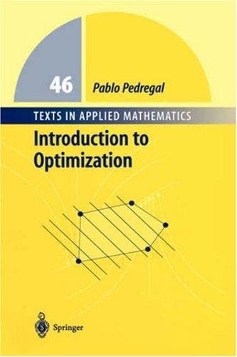 Cover of Introduction to Optimization (Texts in Applied Mathematics) by Pablo Pedregal