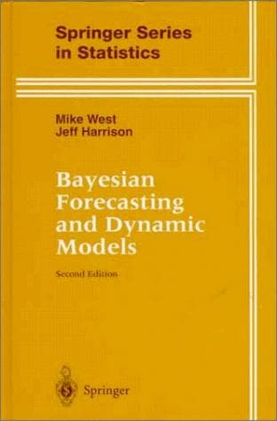 Cover of Bayesian forecasting and dynamic models by Mike West