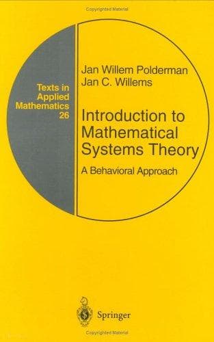 Cover of Introduction to mathematical systems theory by Jan Willem Polderman