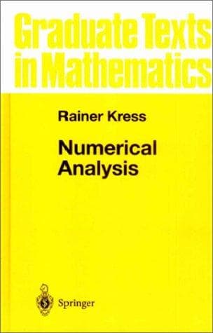 Cover of Numerical analysis by Rainer Kress